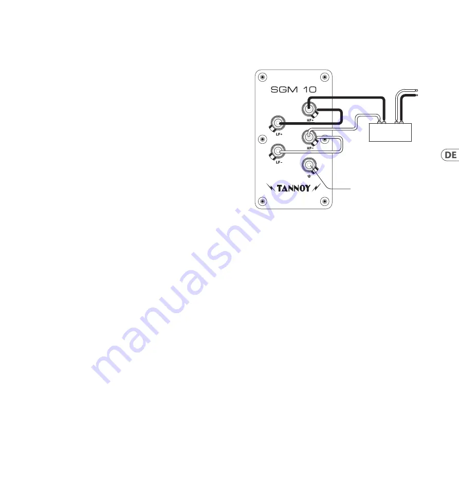 Tannoy SGM 10 Quick Start Manual Download Page 19