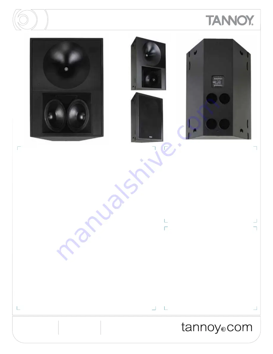 Tannoy VQ 100 Manual Download Page 1