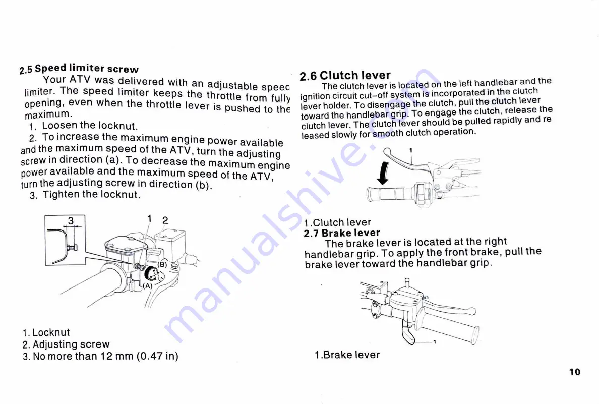 Tao Motor R250 Owner'S Manual Download Page 17