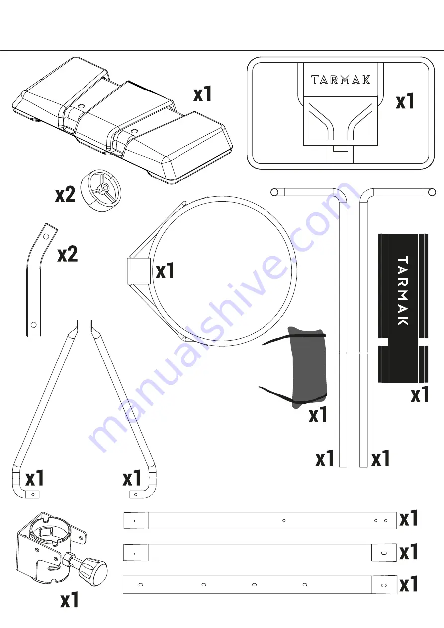 TARMAK B100 EASY POLYCARBONATE Скачать руководство пользователя страница 4