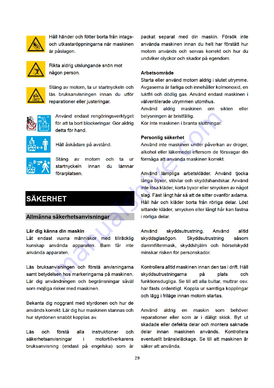 Tarmo XTP120 Instruction Manual Download Page 29