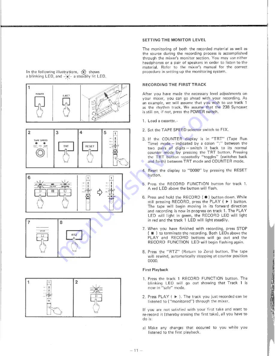 Tascam 238 Owner'S Manual Download Page 11