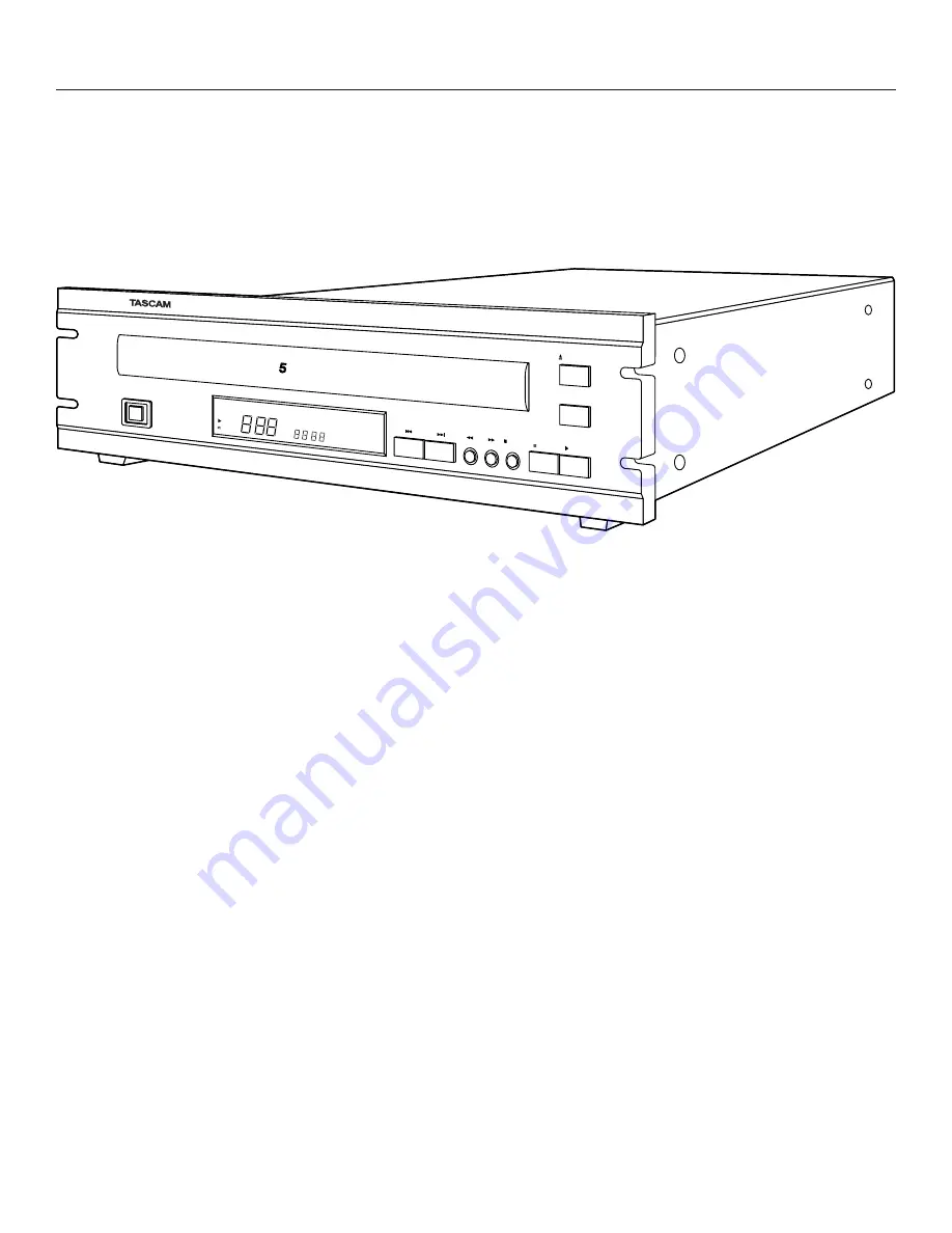 Tascam CD-305 Quick Manual Download Page 1