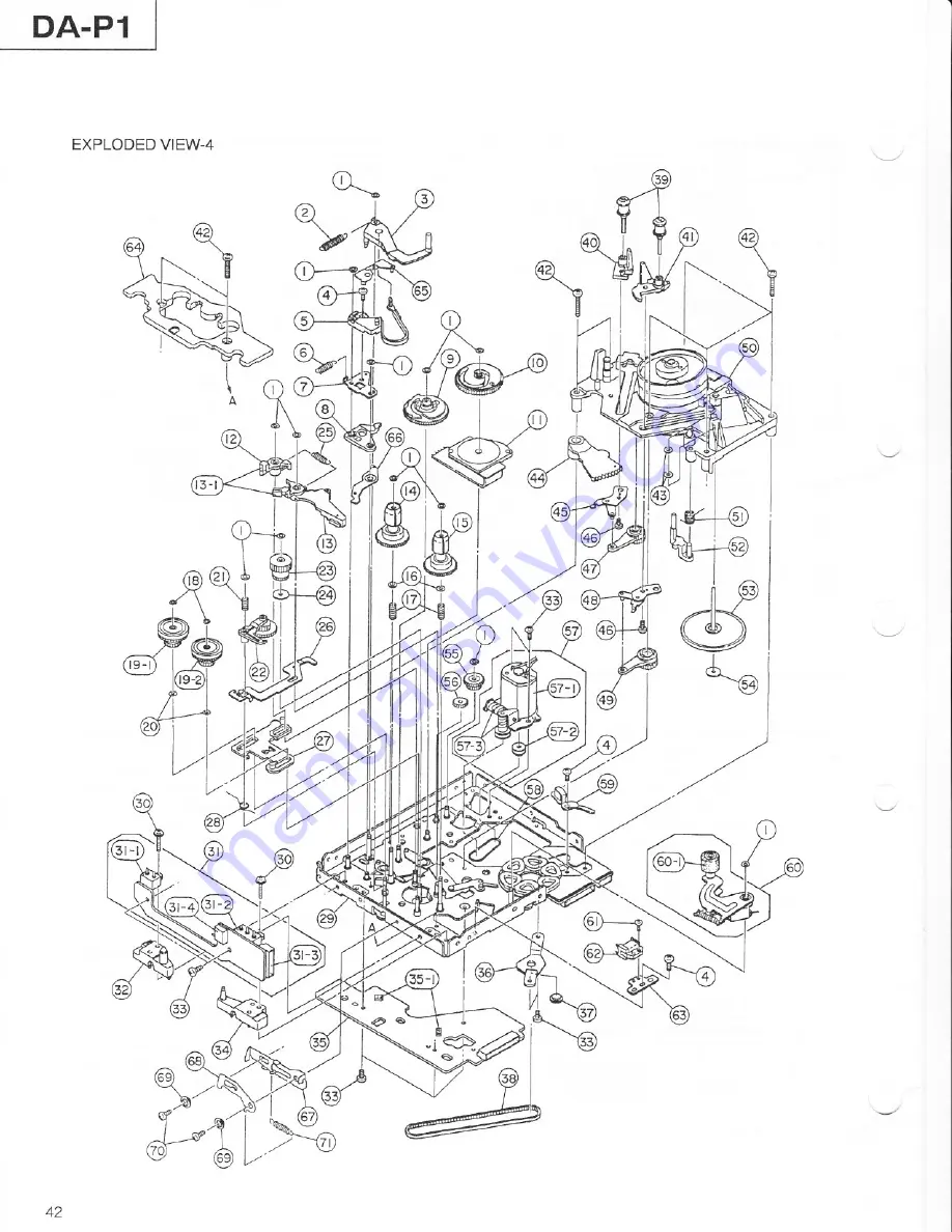 Tascam DA-P1 Service Manual Download Page 42