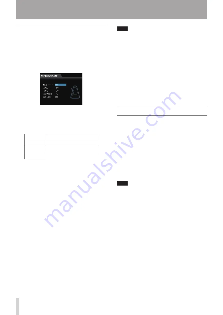 Tascam DP-32 Digital Portastudio Owner'S Manual Download Page 70