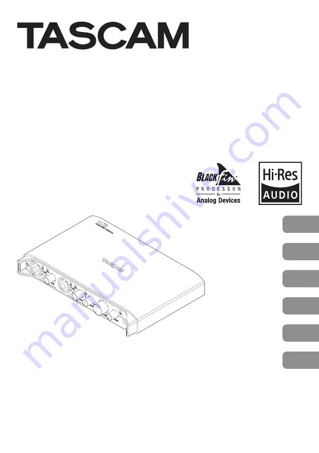 Tascam iXR Скачать руководство пользователя страница 1