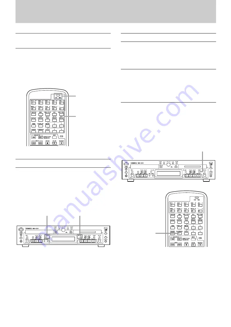 Tascam MD-CD1 Quick Start Manual Download Page 1