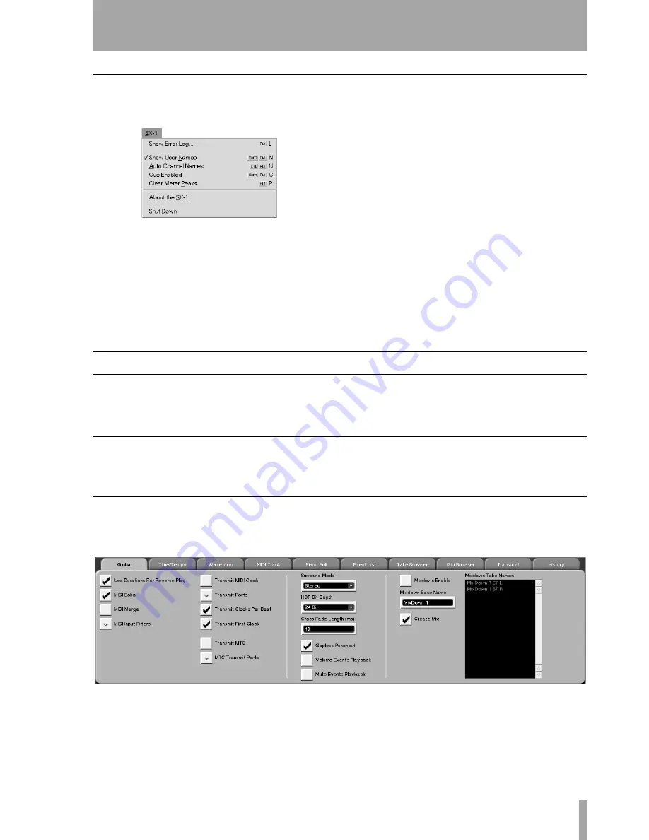 Tascam SX-1 Reference Manual Download Page 185