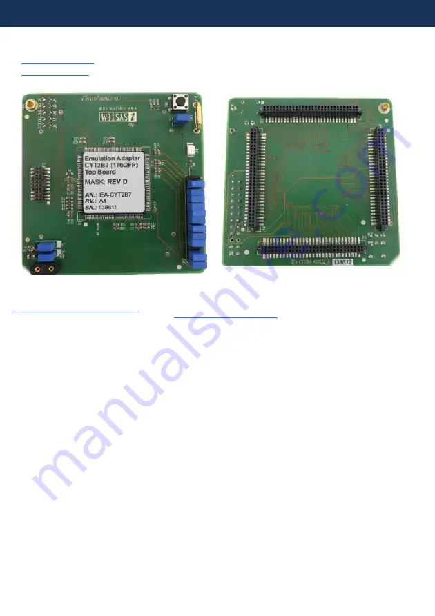 TASKING iSYSTEM Cypress CYT2B7 Hardware User Manual Download Page 8