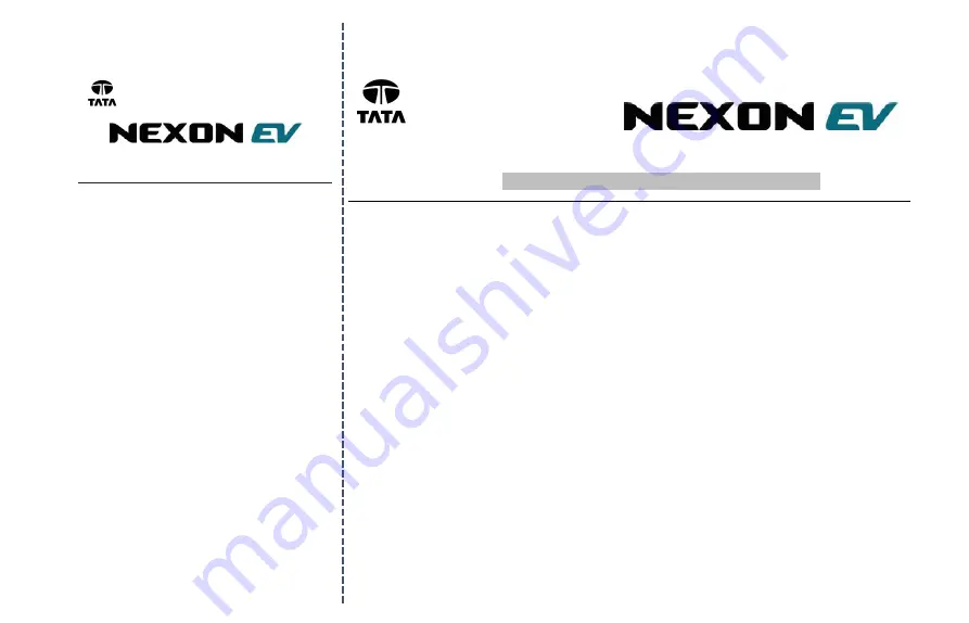 TATA Motors Nexon EV 2003 Owner'S Manual Download Page 304