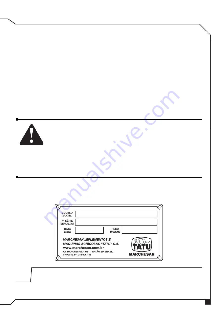 TATU PT Operator'S Manual Download Page 5