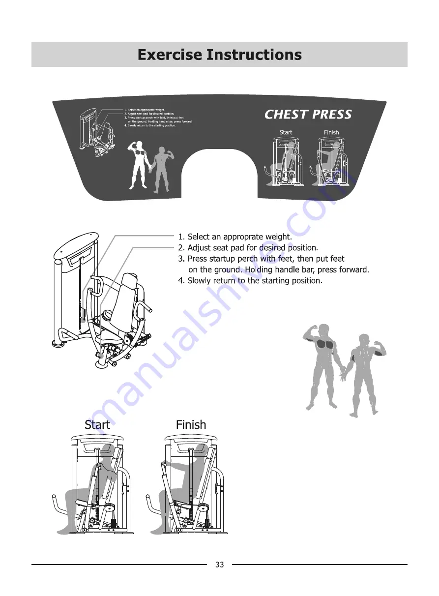 Taurus CHEST PRESS IT95 Скачать руководство пользователя страница 33