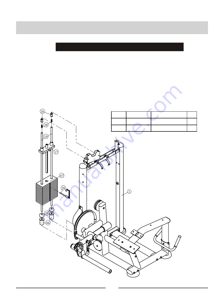 Taurus V BENCH LEG CURL IT95 Owner'S Manual Download Page 25