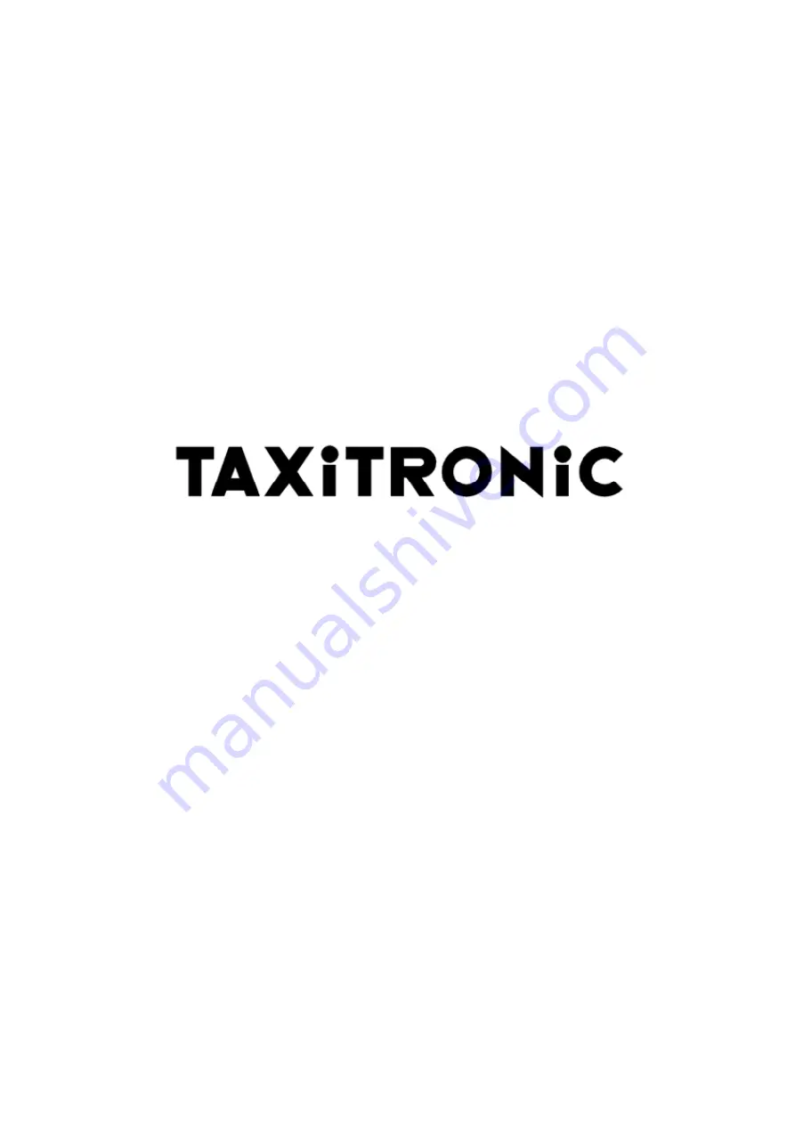 Taxitronic Skyglass TX80 Installation Manual Download Page 1