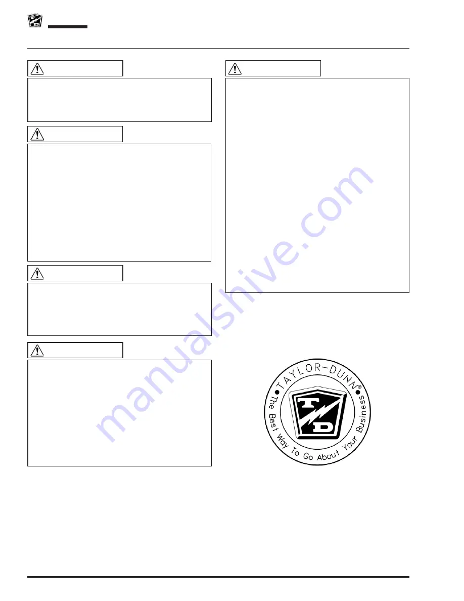 Taylor-Dunn RE-380-36 Service And Replacement Parts Manual Download Page 68