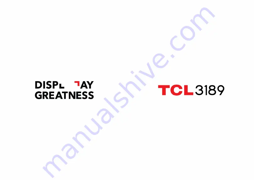 TCL 3189 User Manual Download Page 1