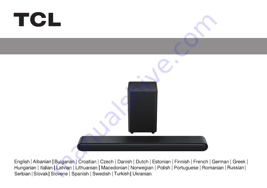 TCL S643W Скачать руководство пользователя страница 1