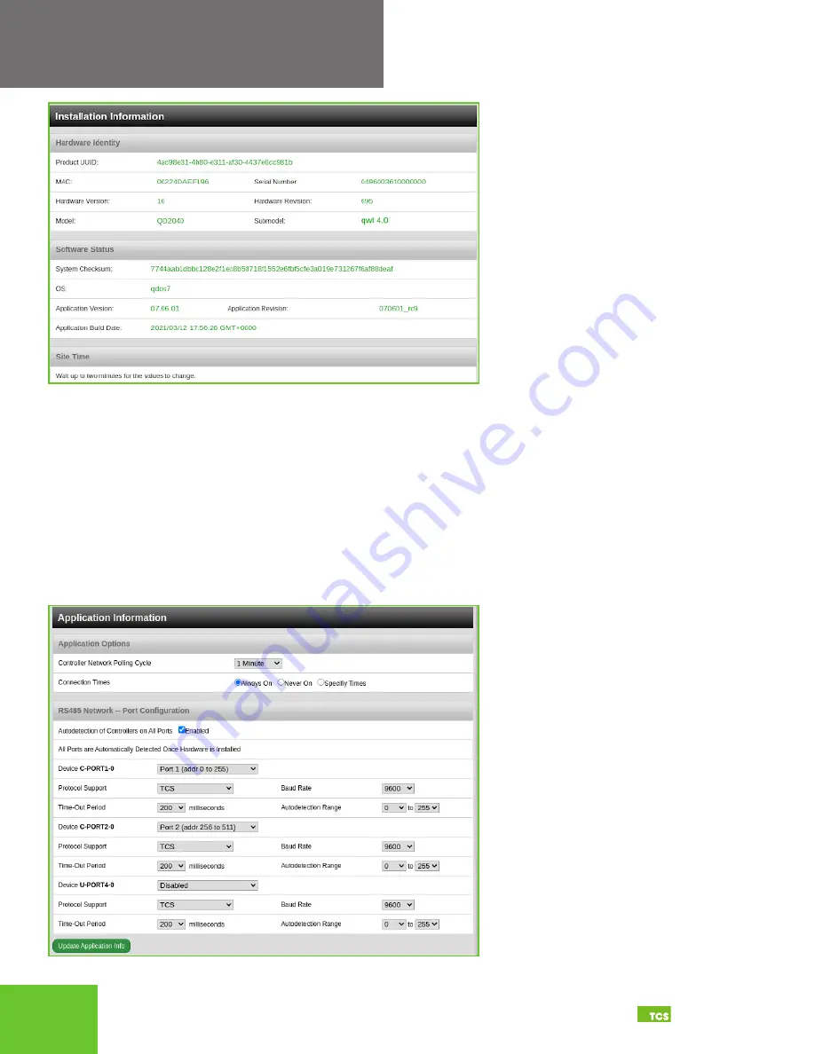 TCS QWL2040 Installation Manual Download Page 17