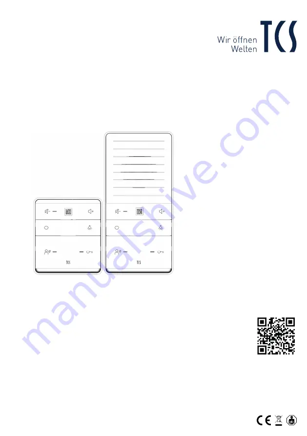 TCS Tasta Series Manual Download Page 1