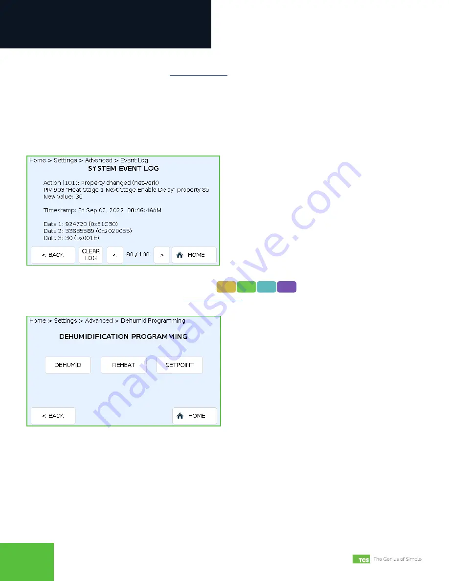 TCS UbiquiSTAT Configuration Manual Download Page 17