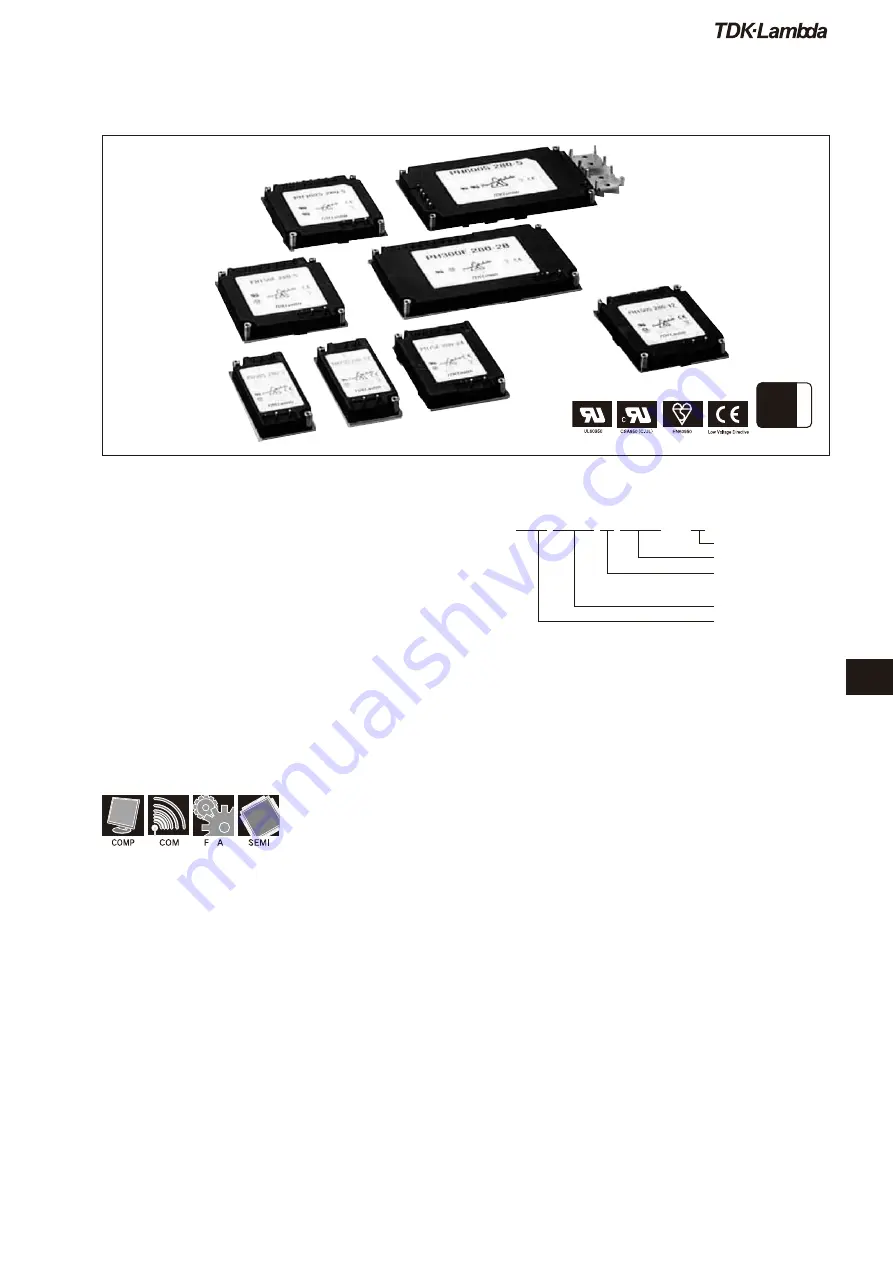 TDK-Lambda PH Series Скачать руководство пользователя страница 1