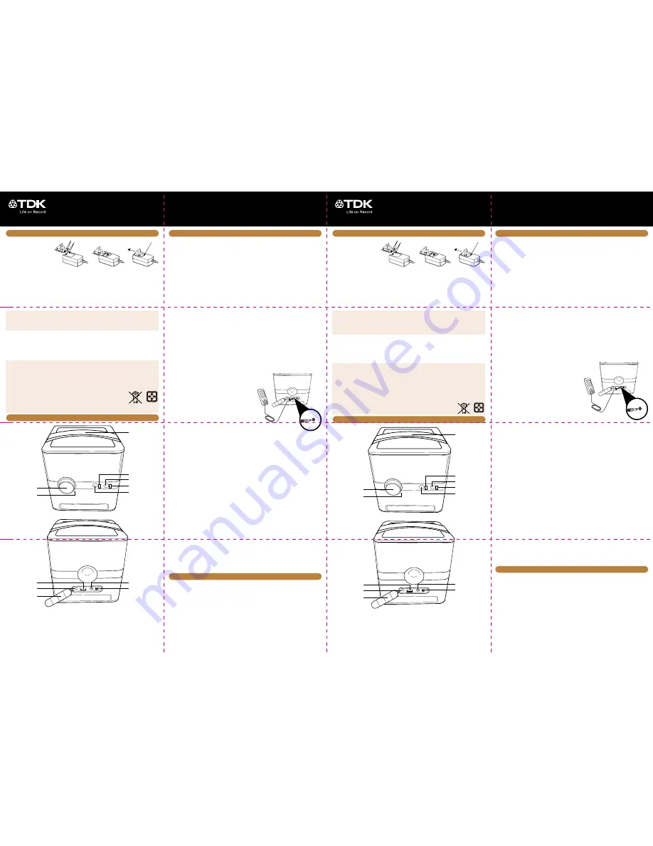 TDK A360 User Manual Download Page 3