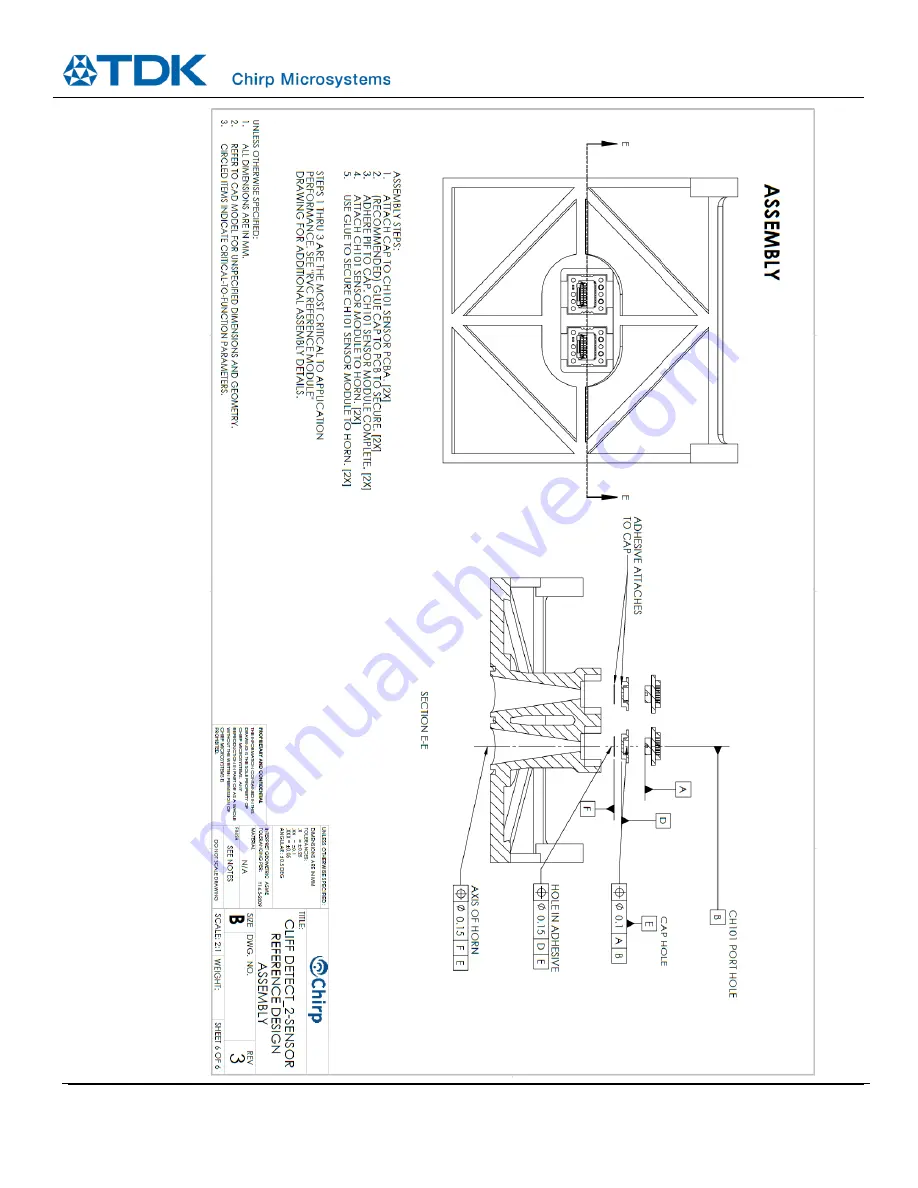 TDK CH101 Скачать руководство пользователя страница 20