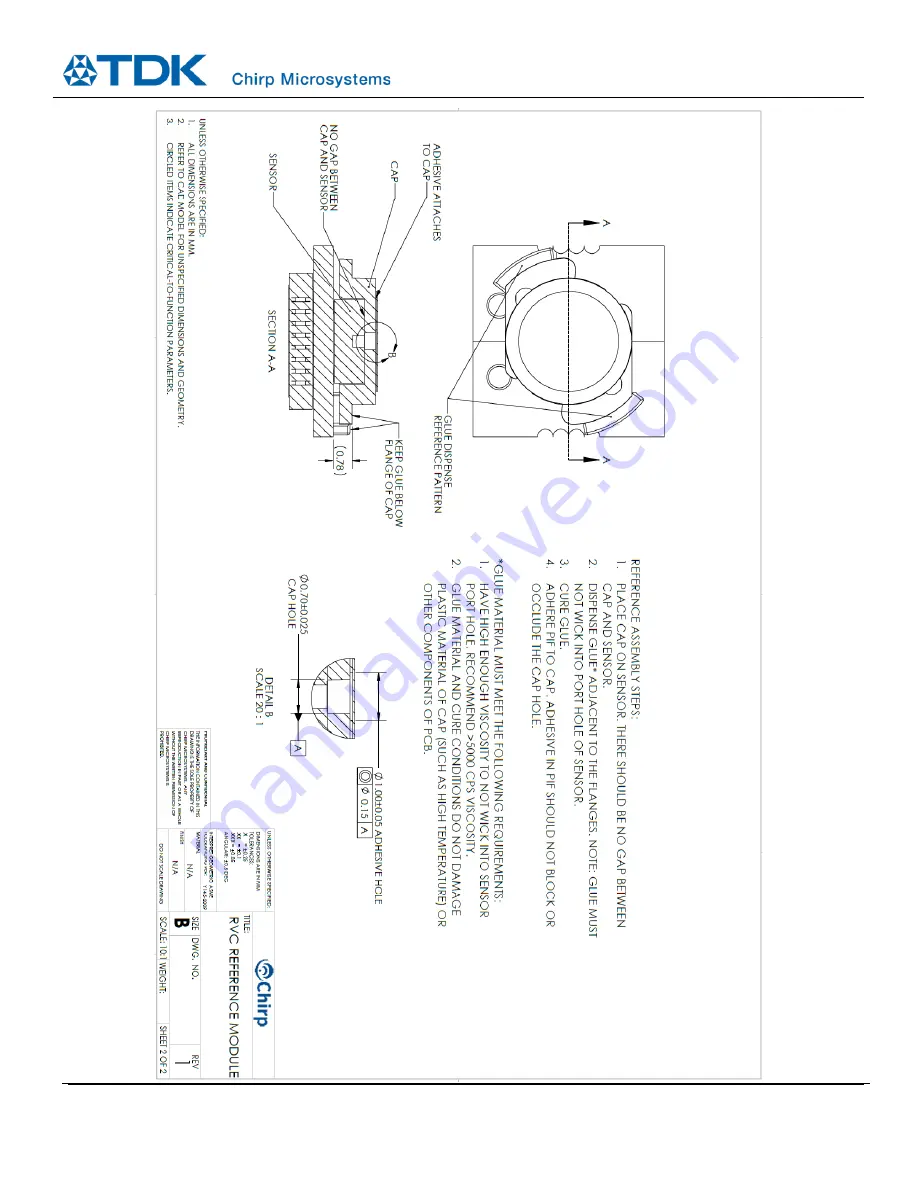 TDK CH101 Скачать руководство пользователя страница 22