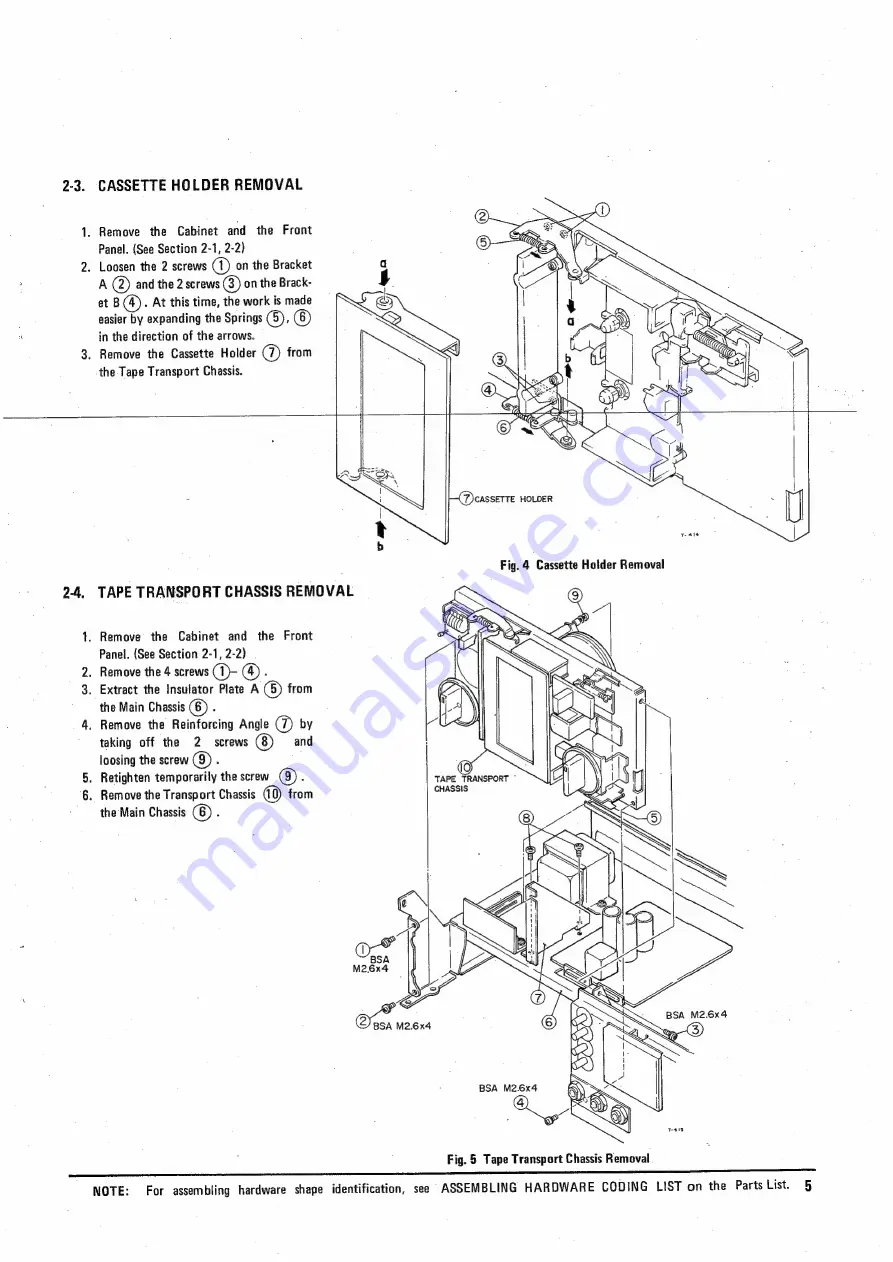 Teac A-400 Service Manual Download Page 5