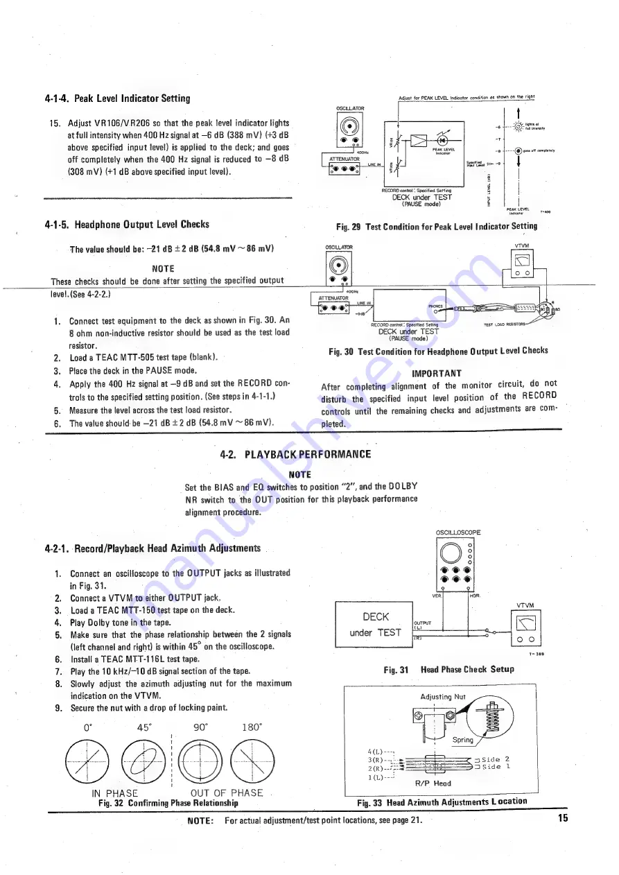 Teac A-400 Service Manual Download Page 15