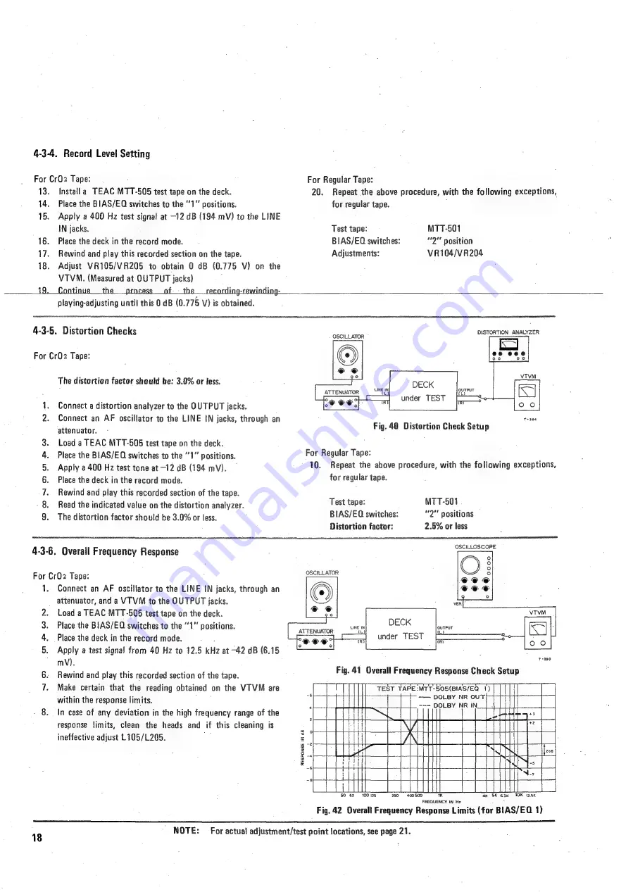 Teac A-400 Service Manual Download Page 18