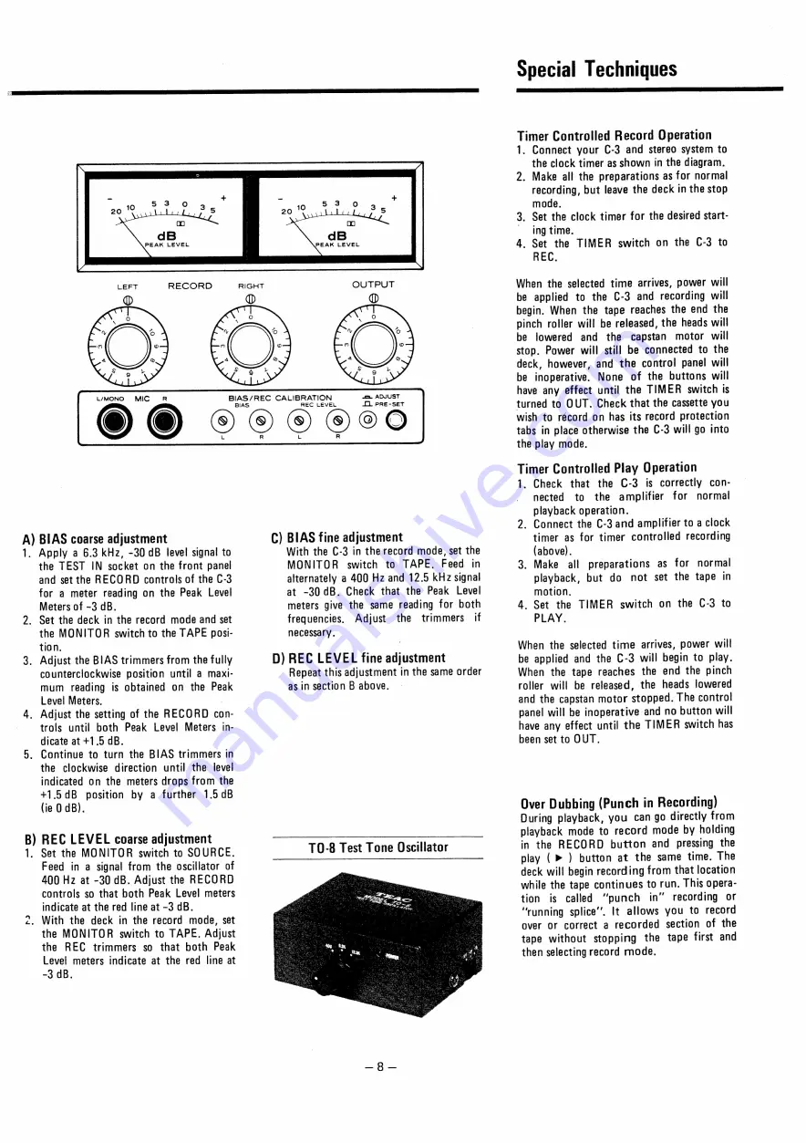 Teac C-3 Скачать руководство пользователя страница 9