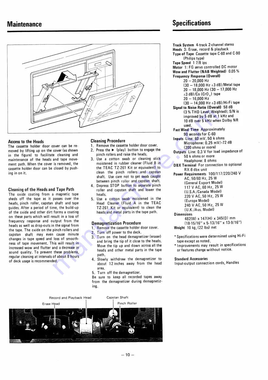 Teac C-3 Скачать руководство пользователя страница 11