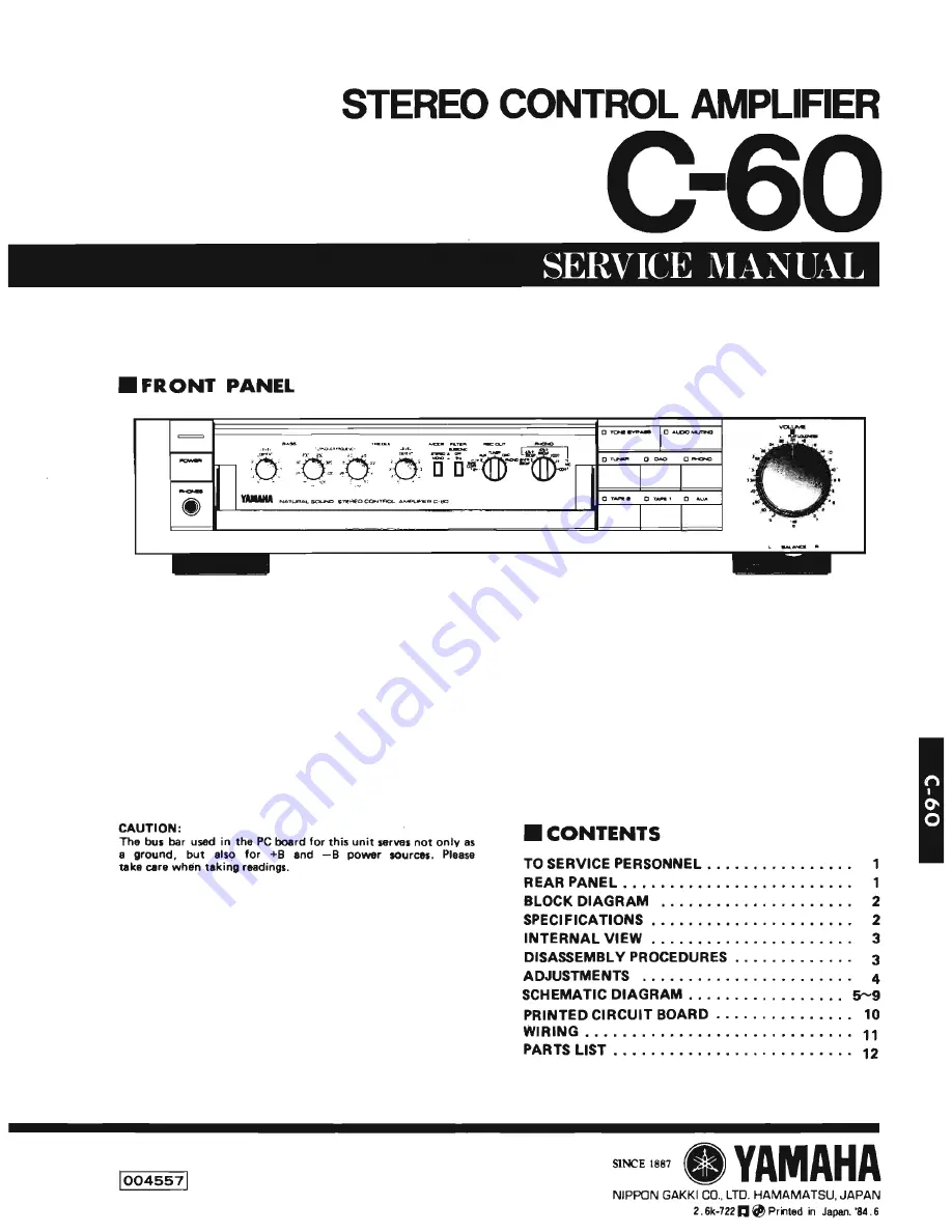 Teac C-60 Service Manual Download Page 1