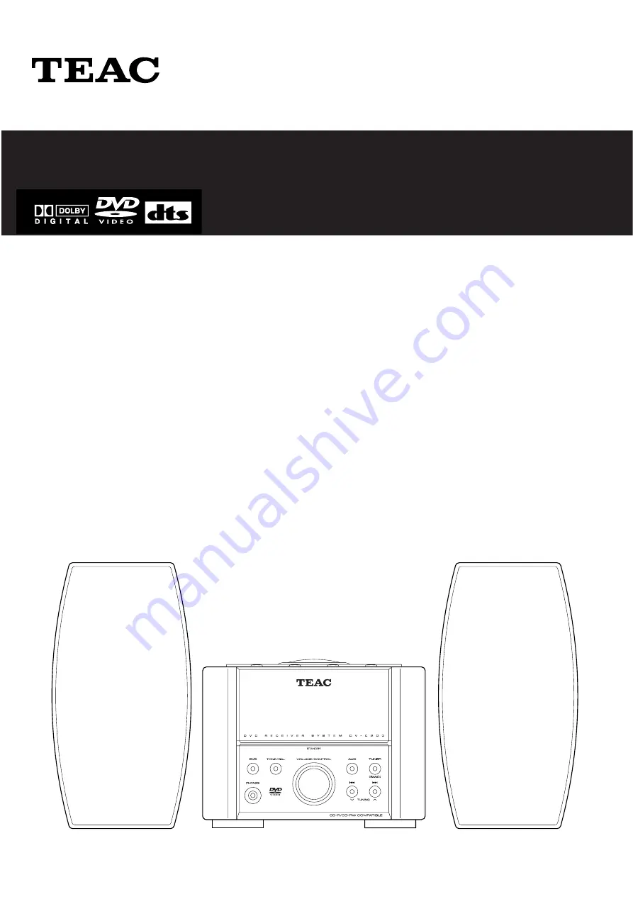 Teac DV-C200 Скачать руководство пользователя страница 1