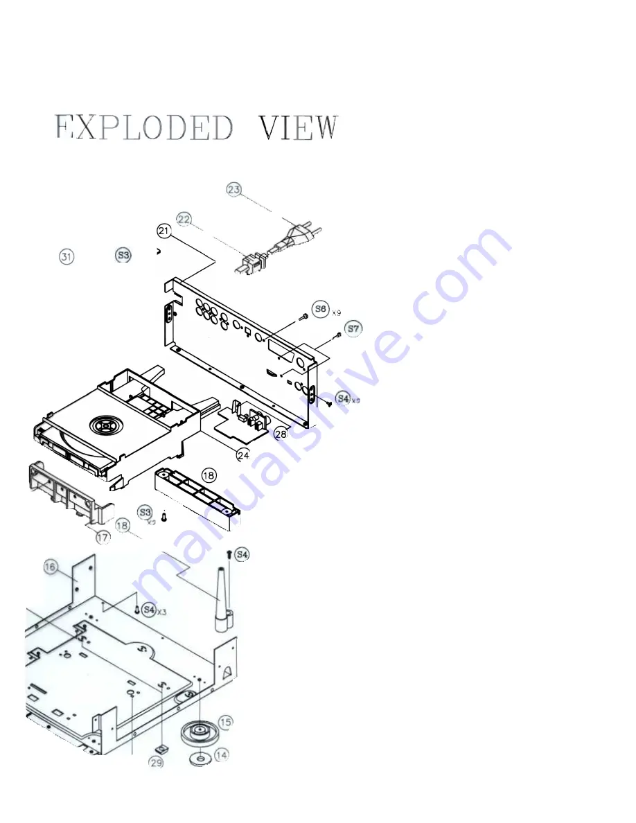 Teac DV-H500 Service Manual Download Page 53