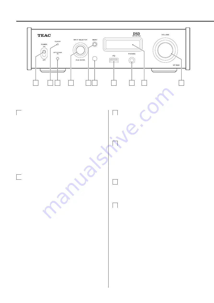 Teac NT-503 Скачать руководство пользователя страница 12