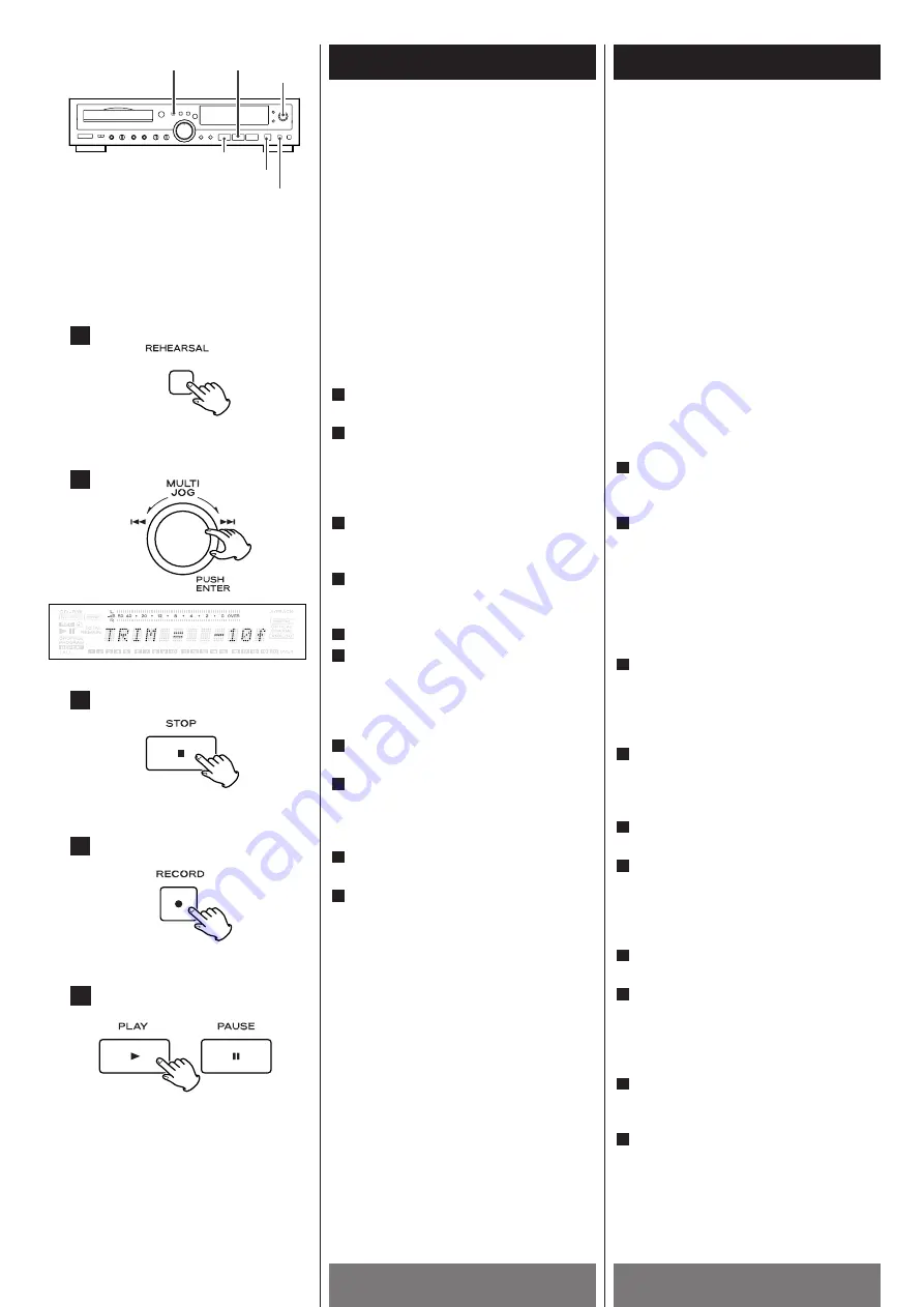 Teac RW-800 Owner'S Manual Download Page 31