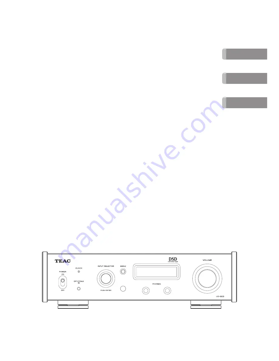 Teac UD-503 Скачать руководство пользователя страница 1