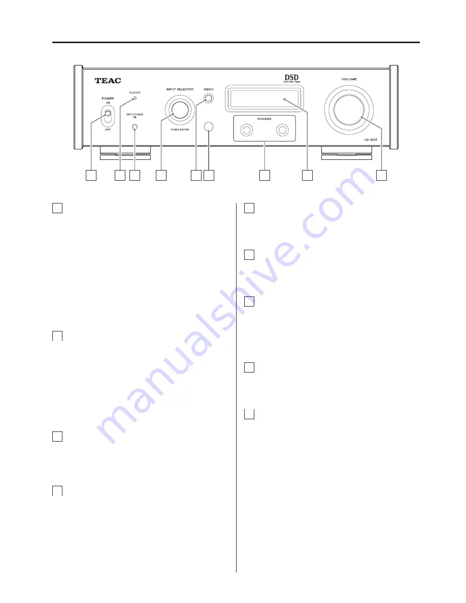 Teac UD-503 Скачать руководство пользователя страница 12