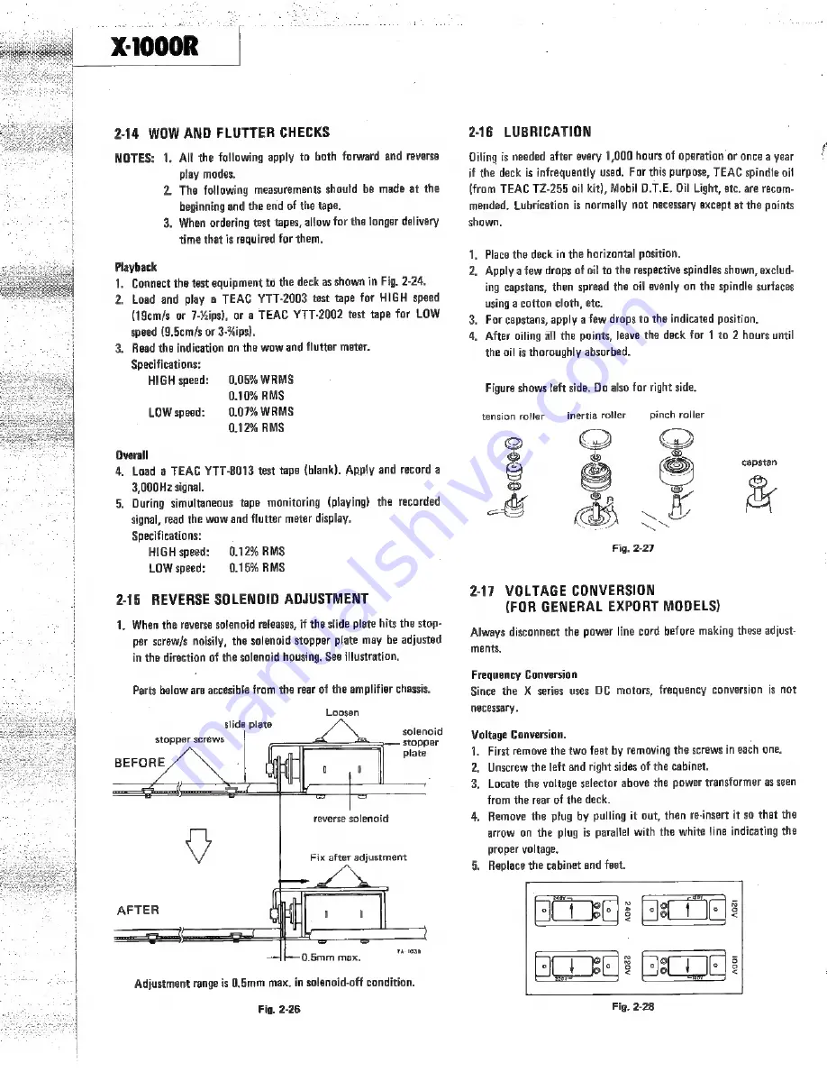 Teac X-1000R Service Manual Download Page 10