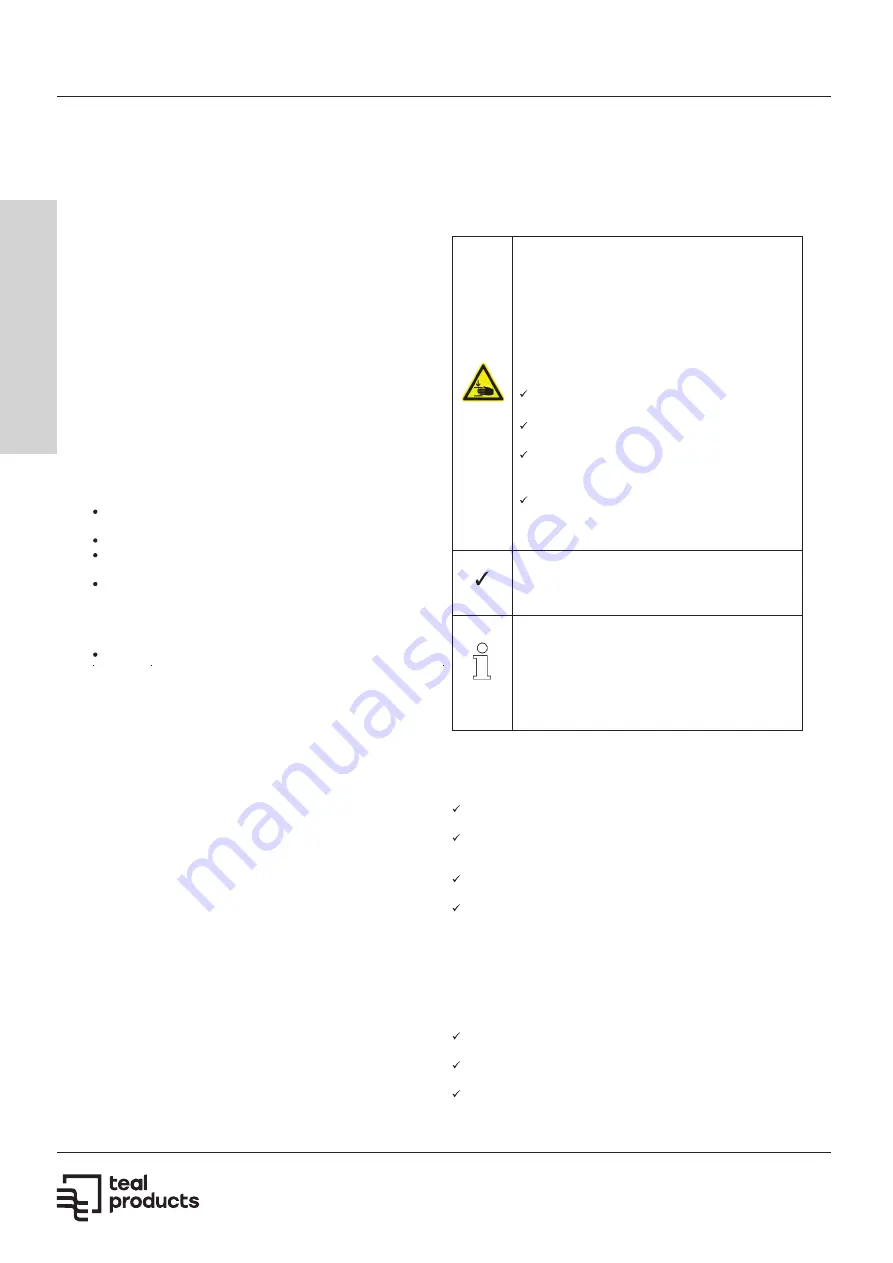 Teal Products TCD1 Operating Manual Download Page 7