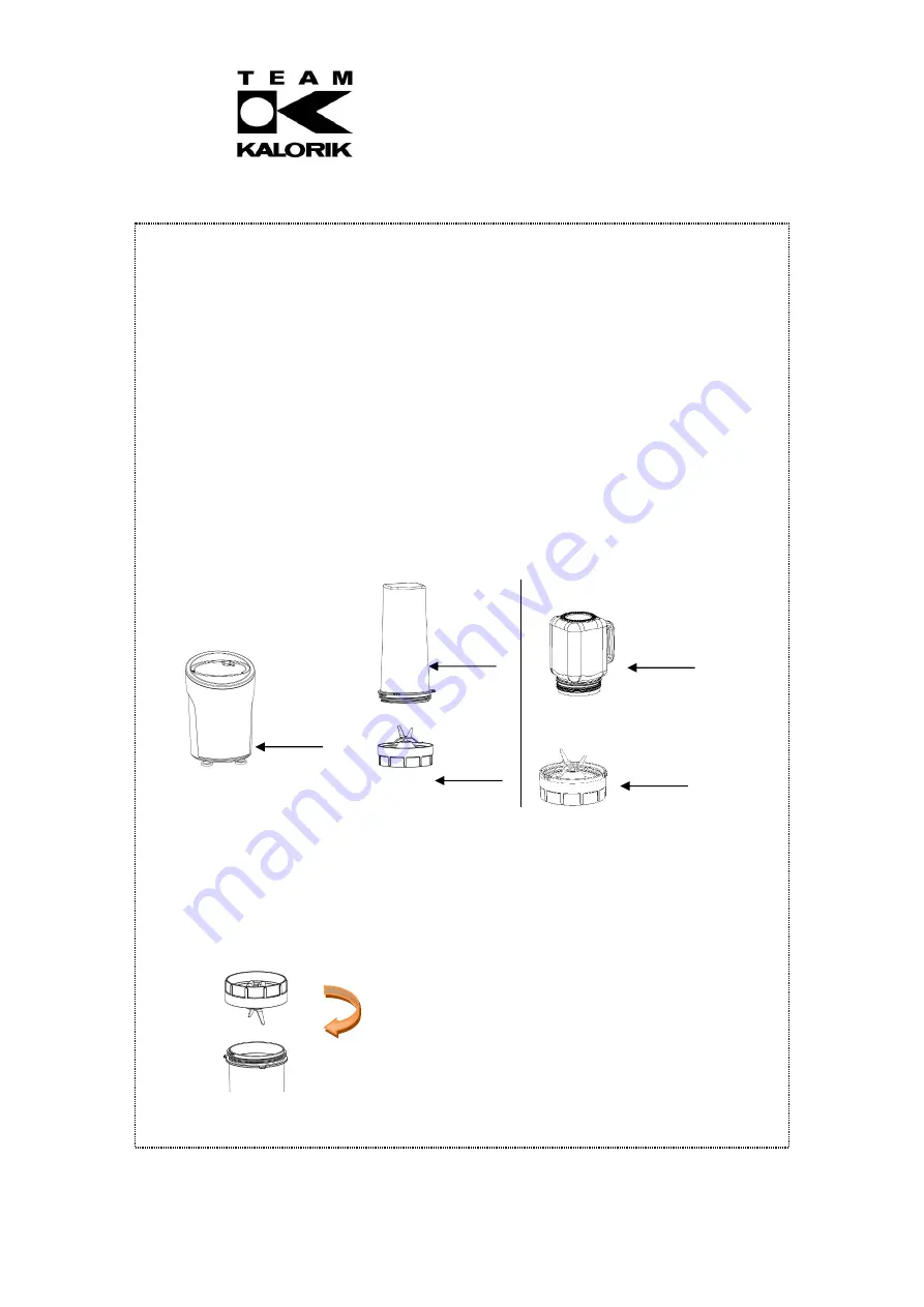 Team Kalorik BL 3009 Operating Instructions Manual Download Page 4