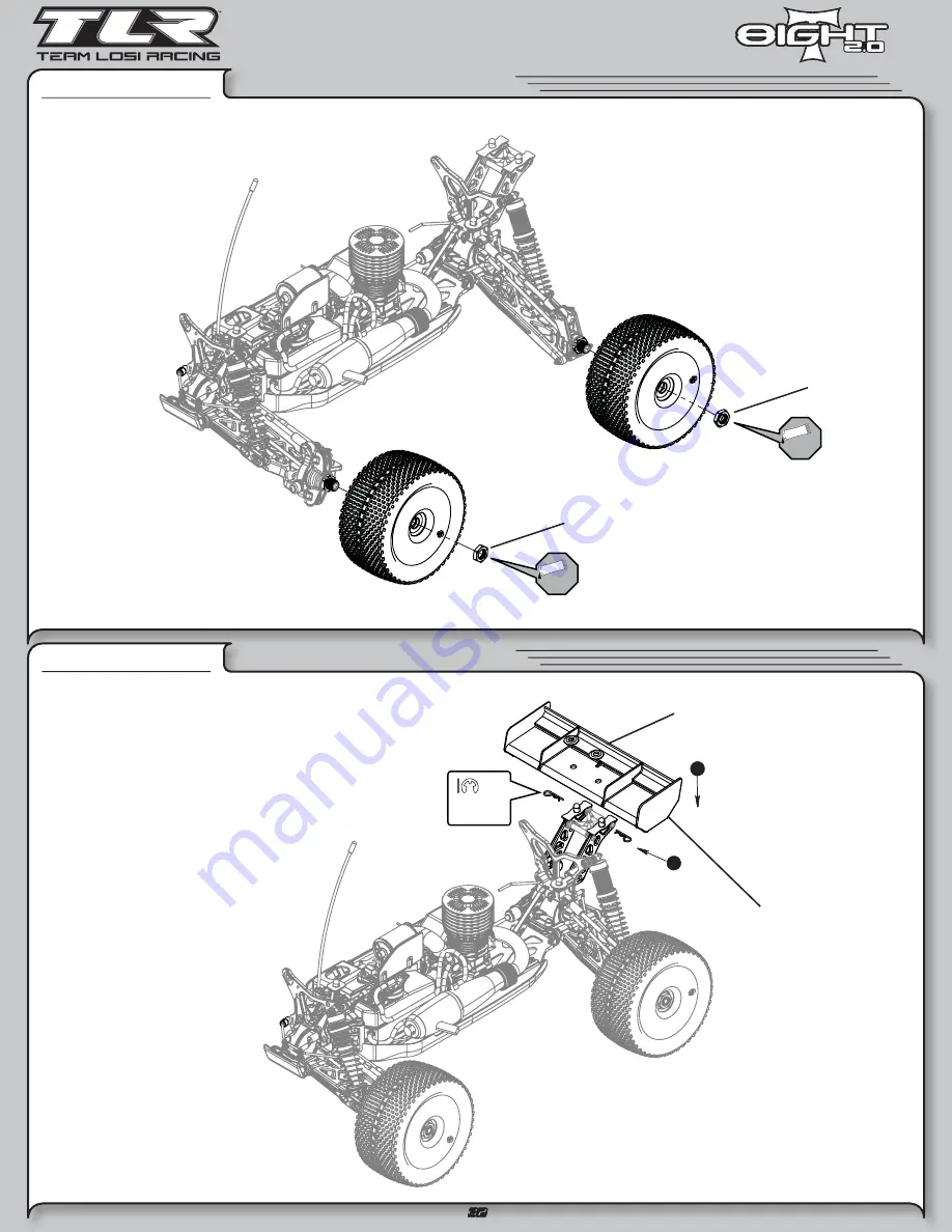 Team Losi 8IGHT-T 2.0 RTR Truggy Скачать руководство пользователя страница 35