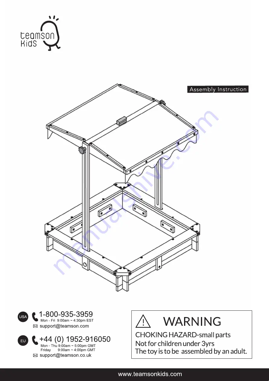 Teamson Kids TK-KF0003 Assembly Instructions Manual Download Page 1