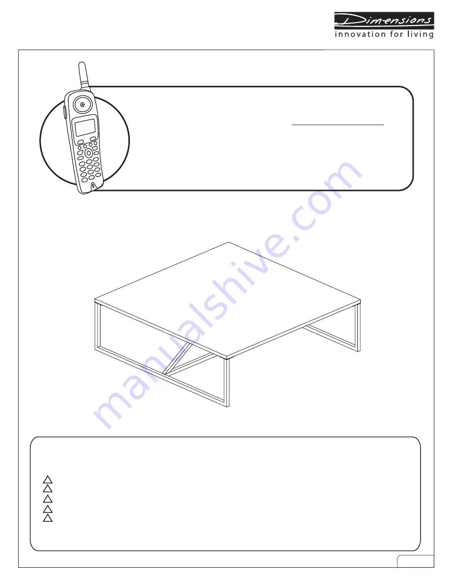 µ-Dimension 8584SC Assembly Instructions Download Page 1