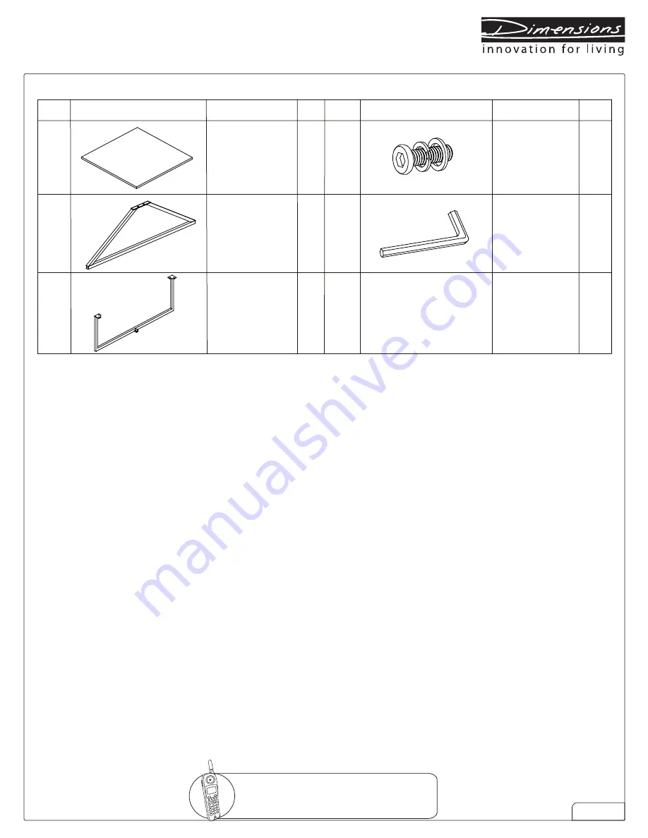 µ-Dimension 8584SC Assembly Instructions Download Page 2