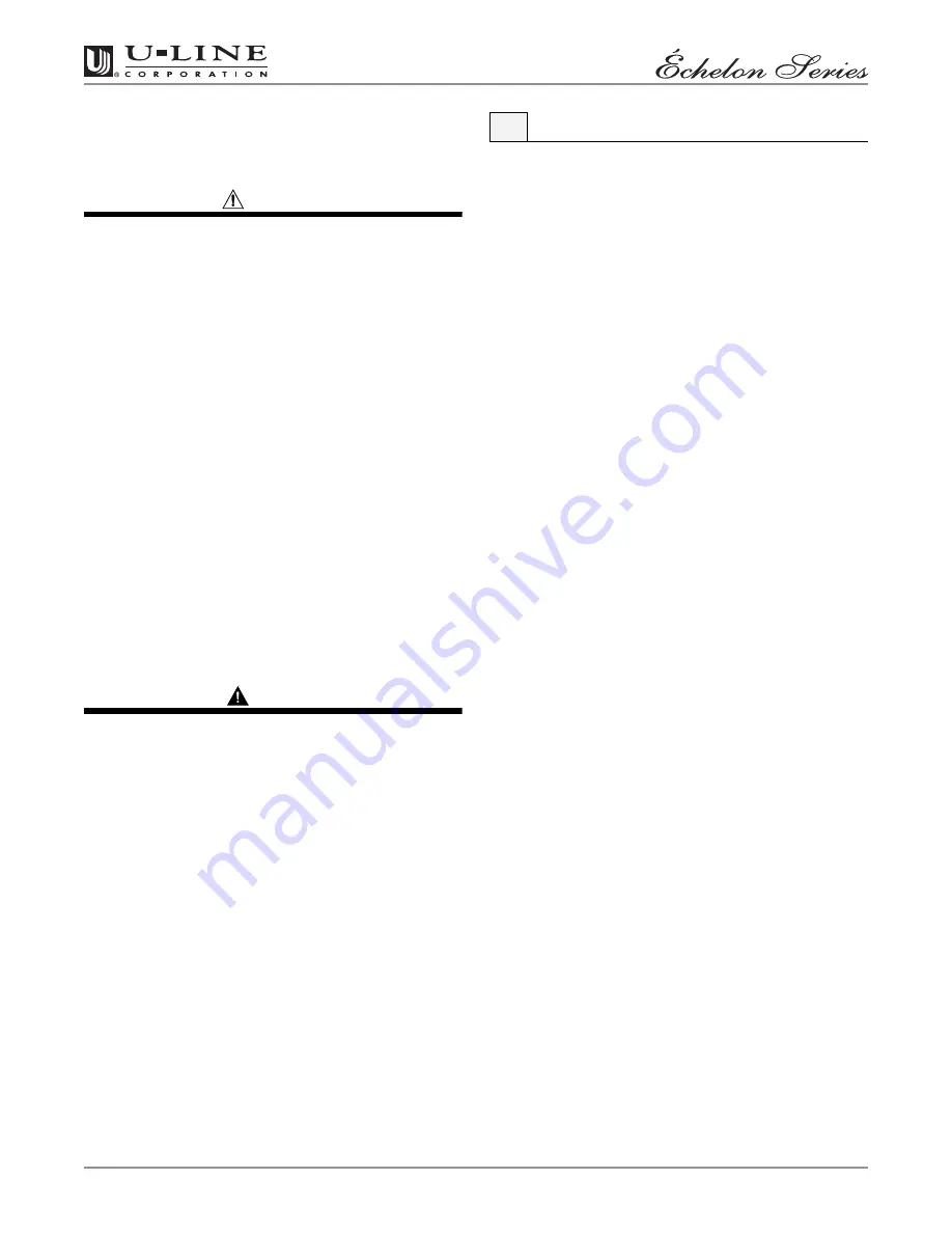 U-Line 2175DWRWC Use And Care Manual Download Page 10