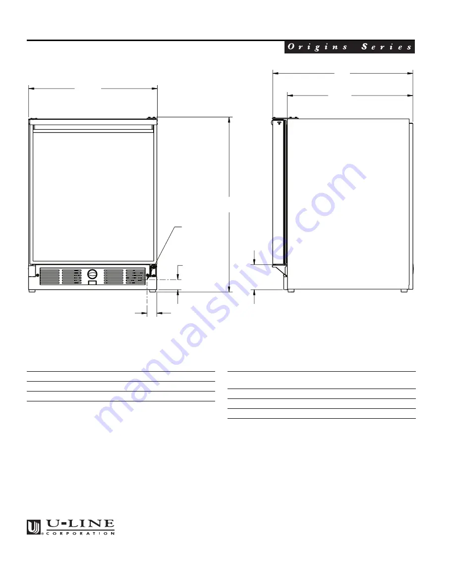 U-Line 29R Specifications Download Page 2