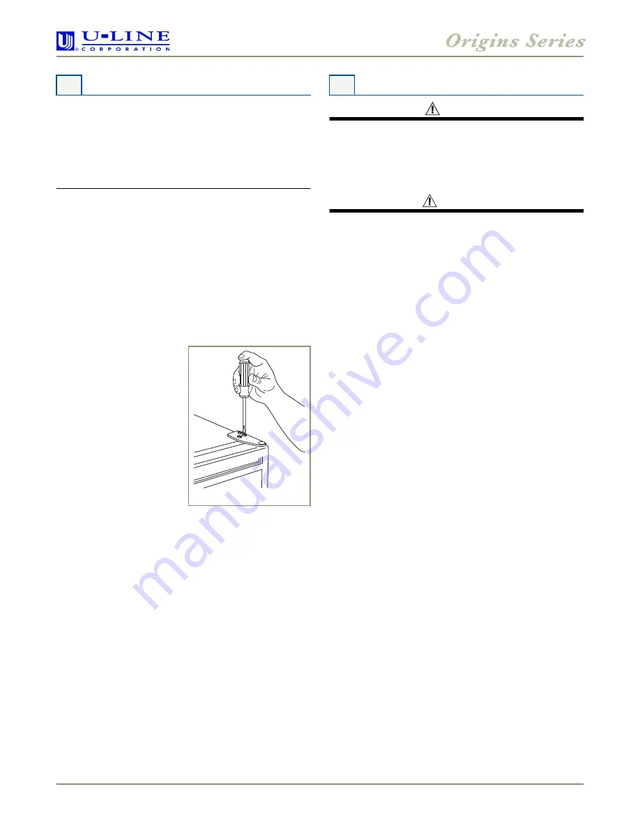 U-Line Combo CO29 Installation Manual Download Page 8